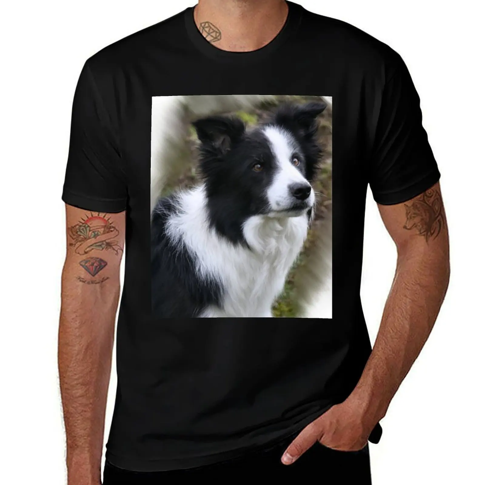 Border Collie Lover s Gifts T-Shirt man graphic t shirt T-Shirt