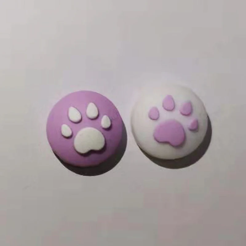 2PCS Nintendo Switch Cute Cat Claw Design Sakura Thumb Grip Caps Soft Silicone Cover Joystick Cap for NS Lite case Accessories