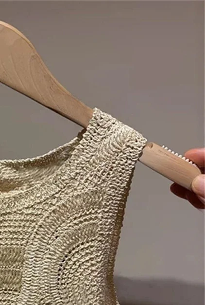 Hollowed Out Knit Vest Women O Neck Sleeveless Slim Top Wave Hem A Line Midi Skirt Set Summer New