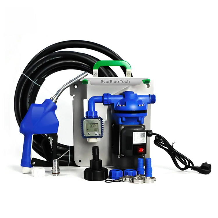 Electric 220v 110v Blue Ad Blue Solution Diaphragm Pump Kit With Nozzle Flowmeter And Pipes for IBC