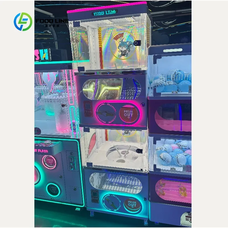Double-Layer Commercial LED Light Capsule Toy Vending Machine Scan-to-Pay Coin Operated Arcade Mall Game Equipment