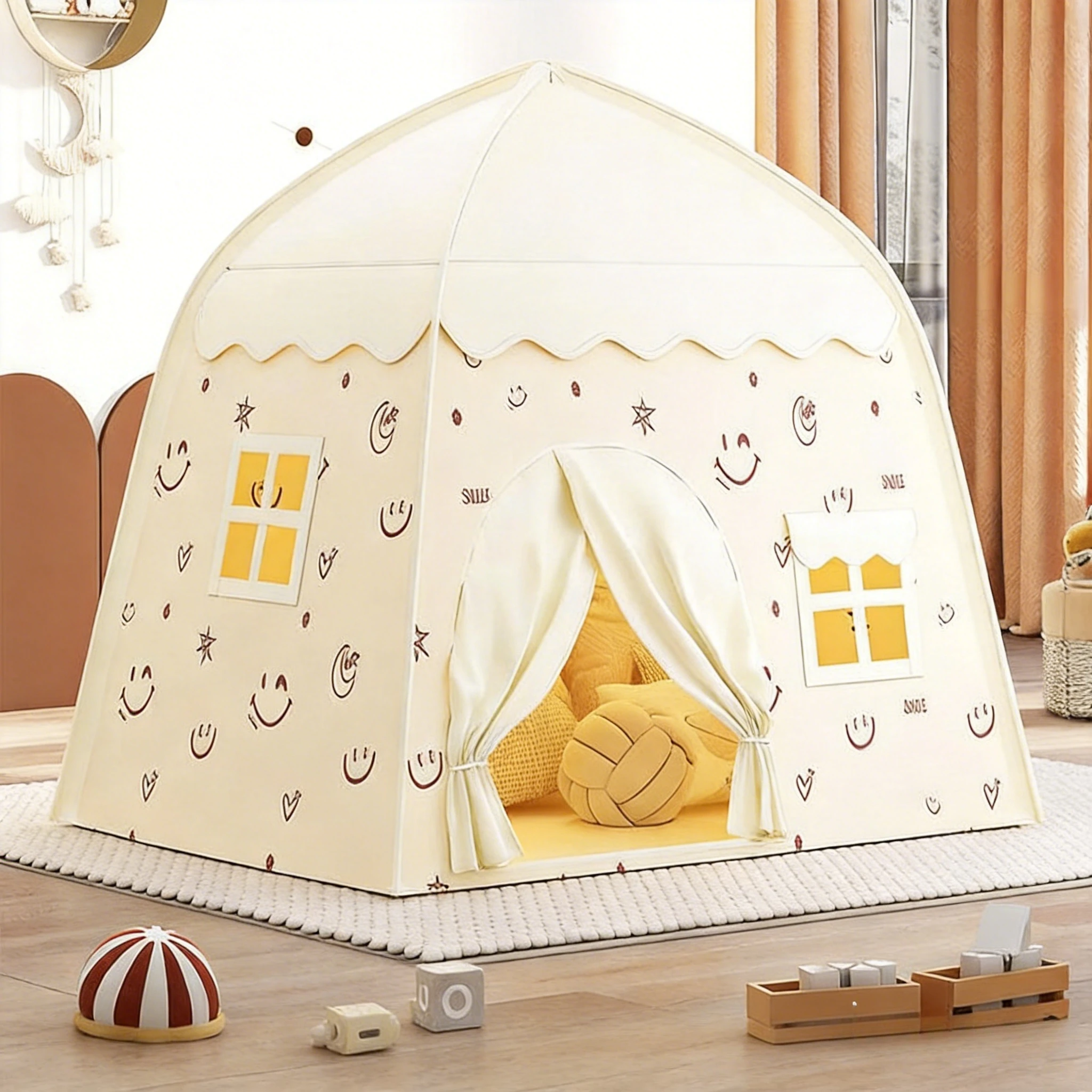 children's-tent-indoor-castle-little-house-toy-house-princess-dream-bed-game-secret-base-christmas-gift