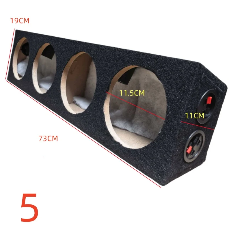 Four-speaker installation hole positions 4-inch 5-inch 6.5-inch car audio speaker cabinet housing