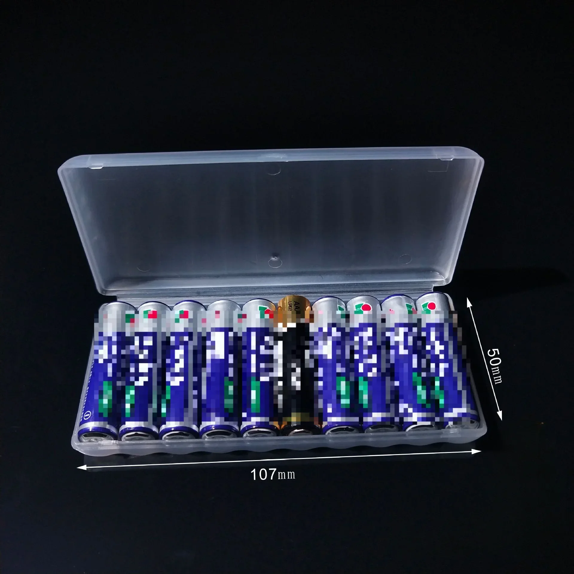 10 Slot Portable Plastic Battery Storage Box Hard Container Case for AAA/AA Battery Organizer Accessories