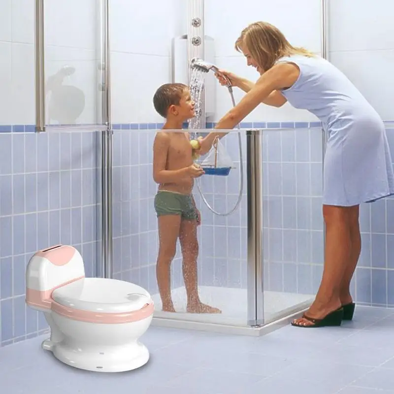 Baby Potty Training Toilet Easy To Clean Baby Potty Portable Stool Boys Girls Safe Trainer Seat Attachment With Splash Guard