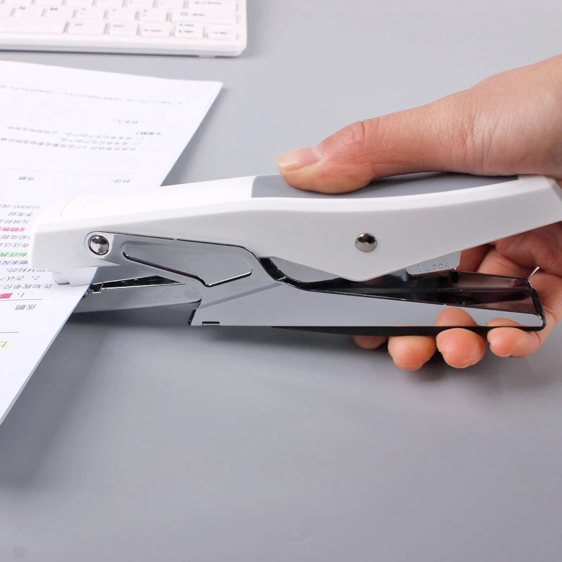 Deli 0329 Labor‑Saving Handheld Stapler, Large Size, Use 12# Staples, Office Stapler for Bulk Purchase