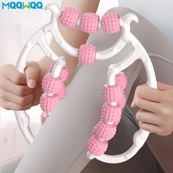 Mais novo 20 rodas anular perna braçadeira massageador anti-celulite massageador corpo emagrecimento rolo massagem para massageador corporal relaxar