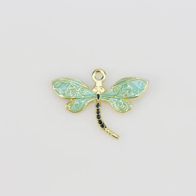 

1Pcs Alloy Oil Drip Dragonfly Butterfly Pendant Insect Series Charm Versatile Handmade Material Accessories DIY Jewelry Parts