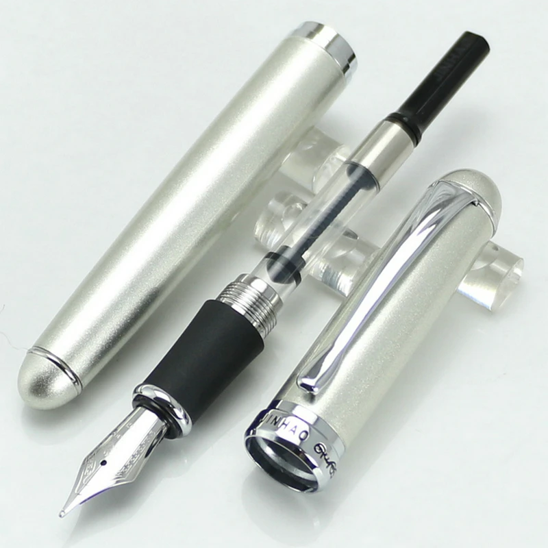 JINHAO X750 Cute Shimmering Black Fountain Ball Pen School Office Stationery Brand Business Gift Writing Refill Pens