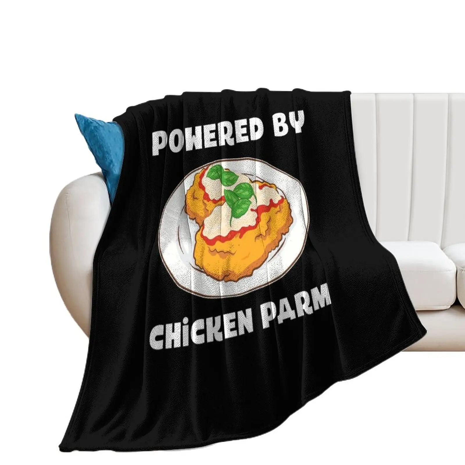 

Italian Foodie Parmesan Powered By Chicken Parm design Throw Blanket warm winter Flannel Blankets