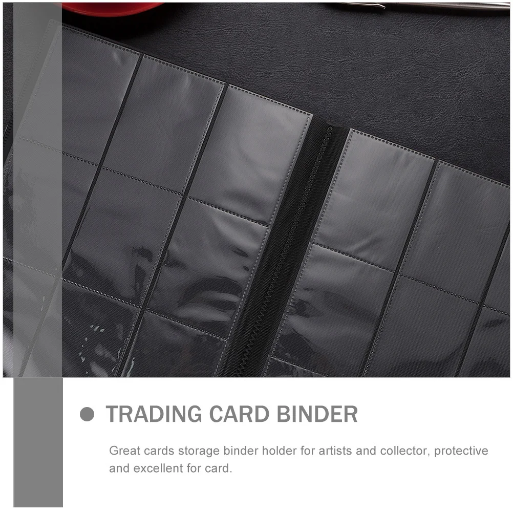 Reliure de rangement pour cartes de jeu, support pour cartes de sport à collectionner, organisateur d'album, pages scellées protectrices, pas facile à casser