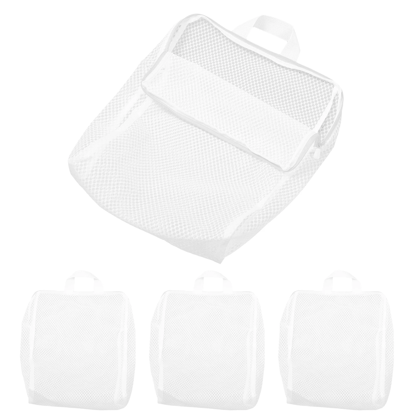 

4Pcs Mesh Laundry Organizer Bags for Socks Underwear Bras Delicates Washing Machine Safe Reusable Travel Packing