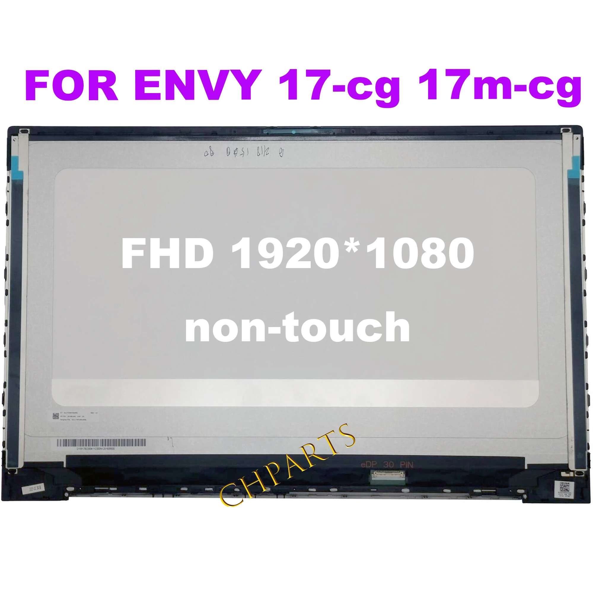 Imagem -02 - Polegadas Fhd 1080p para hp Inveja 17m 17-cg 17m-cg Tela Lcd para Laptop Painel de Toque L87971001 L87972-001 L87972-001 17.3