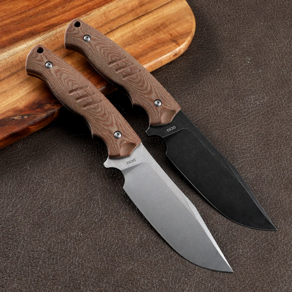 Military Fixed Knife CSGO Self Defense DC53 Steel Outdoor Camping Adventure Sharp Hunting Tactics EDC Tool Straight Knife