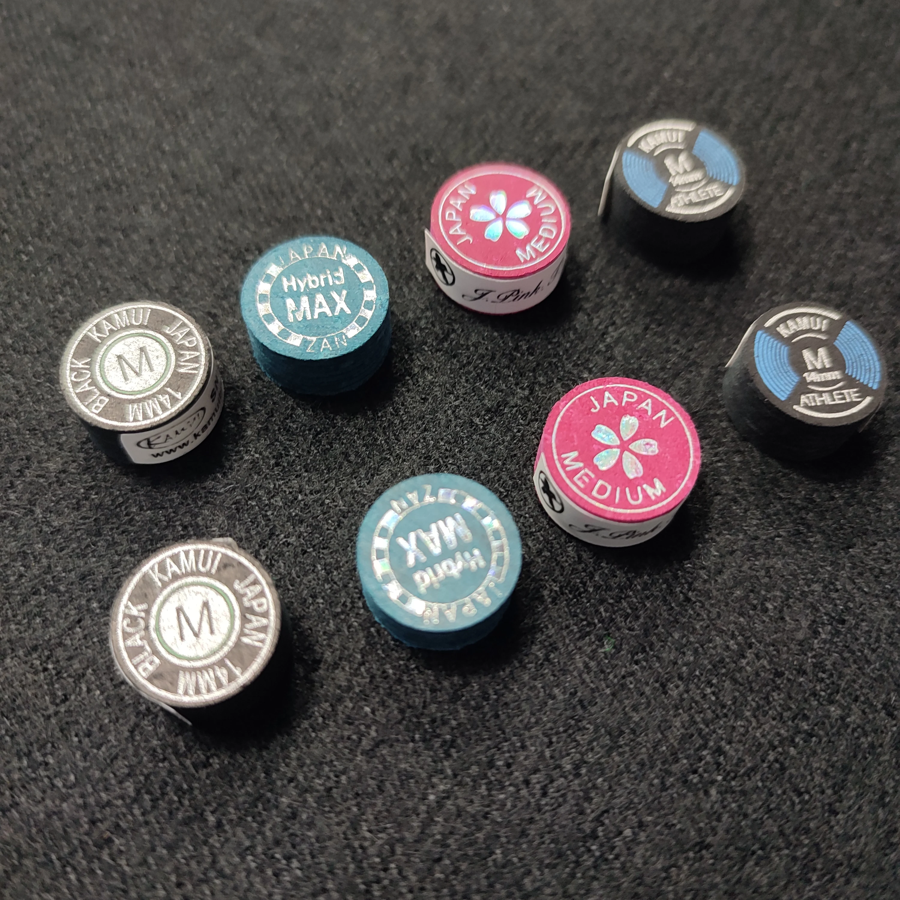 

14mm Billiard cue tips billiard Cue Stick Tips Snooker & Billiard Accessories 4 designs available