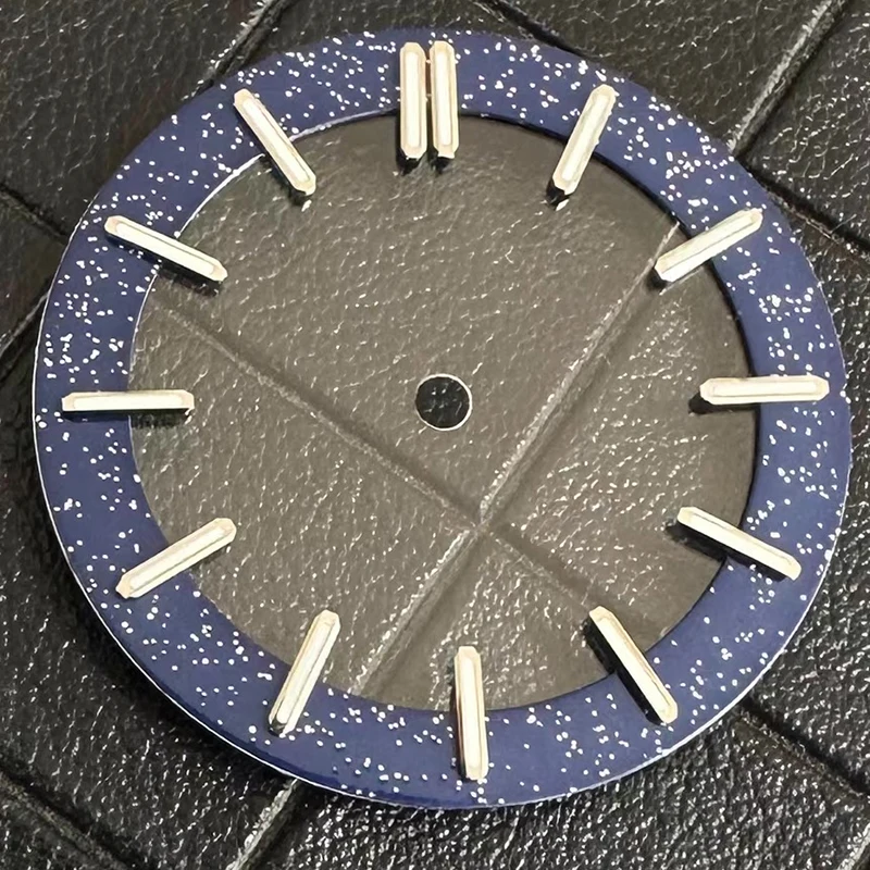 Quadrante dell'orologio da 31,8 mm Pellicola trasparente luminosa verde Cielo stellato adatto al movimento giapponese NH70