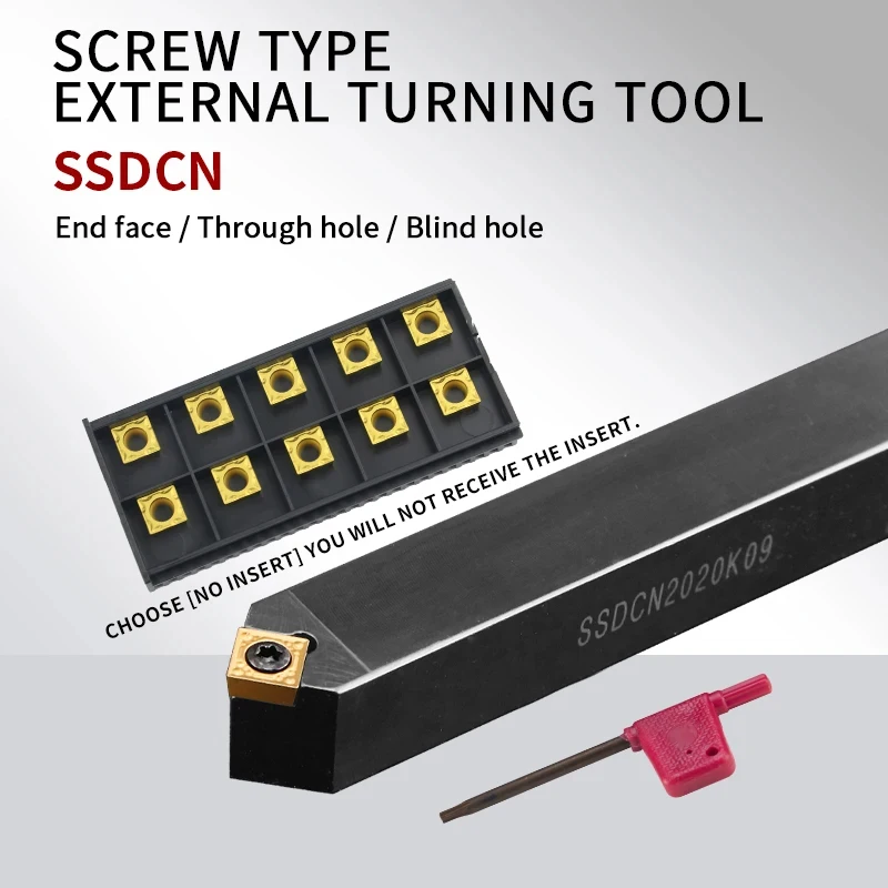 SSDCN 외부 선반 공구 홀더 SSDCN1212H09 SSDCN2020K09 SSDCN2525M12 카바이드 인서트, SCMT09/12 선반 CNC 절삭 공구