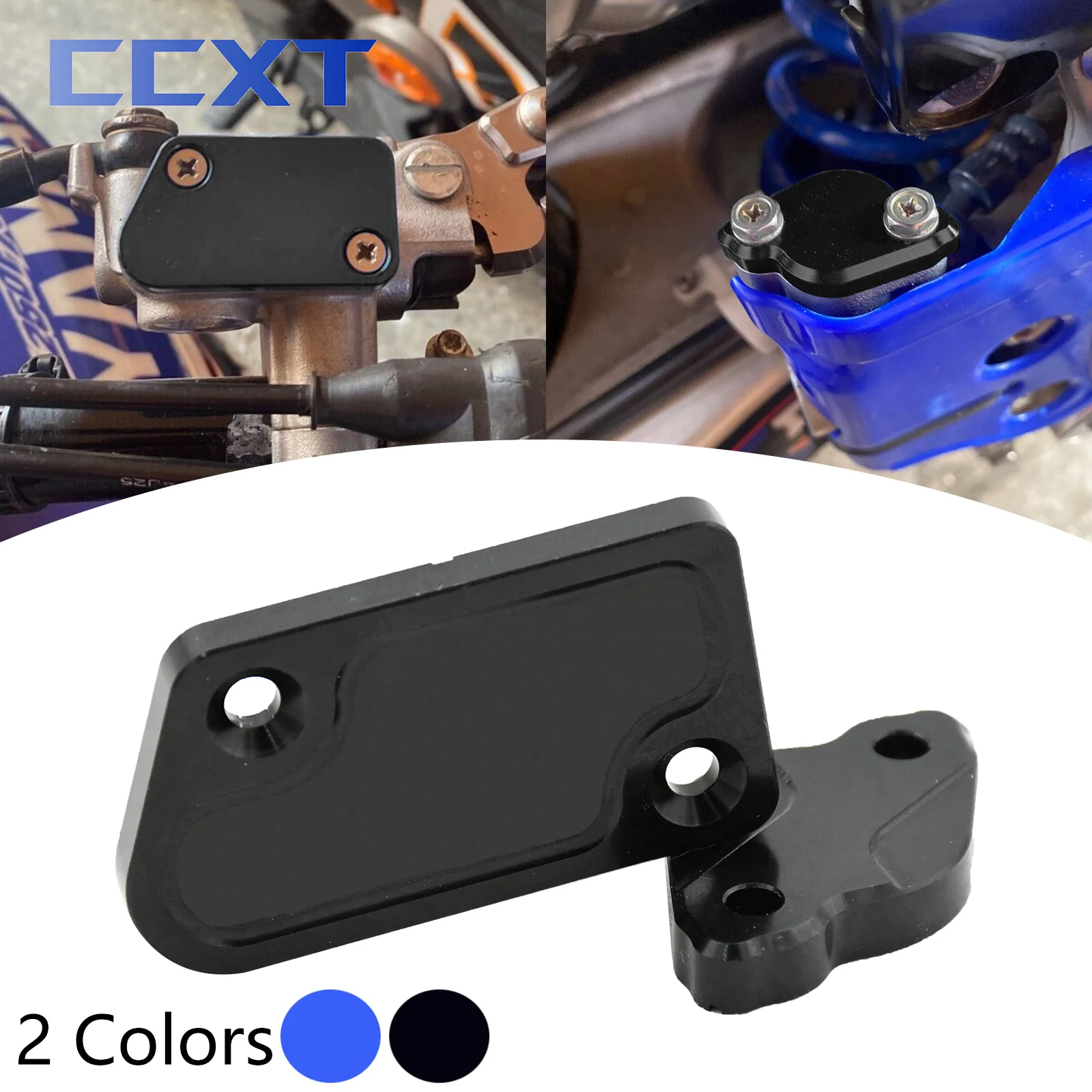 CNC Aluminum Front Rear Brake Reservoir Cover For Yamaha YZ250F YZ450F YZ125 YZ250 YZ250FX YZ450FX 2008-2019 2020 2021 Universal