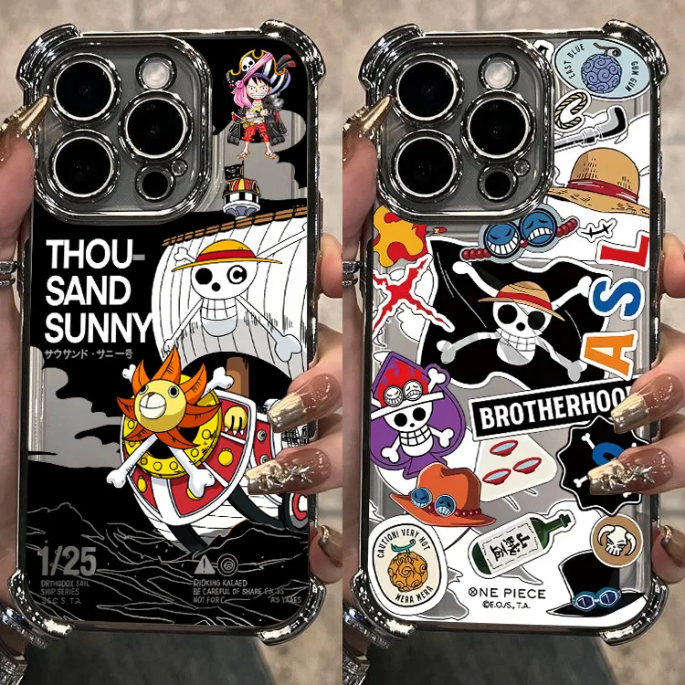 

Classic Anime One Piece Plating Phone Case For Huawei Honor x8d X5c X7d Magic7 400 X9d X6c X8c X5b X9a X8b Pro Lite 4G 5G Anti