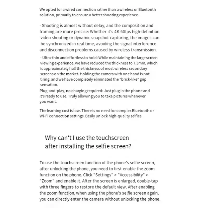 N91R-For Insta360 Snap Rear-Facing Selfie Phone With Secondary Screen For Portraits Vlogging Live Streaming