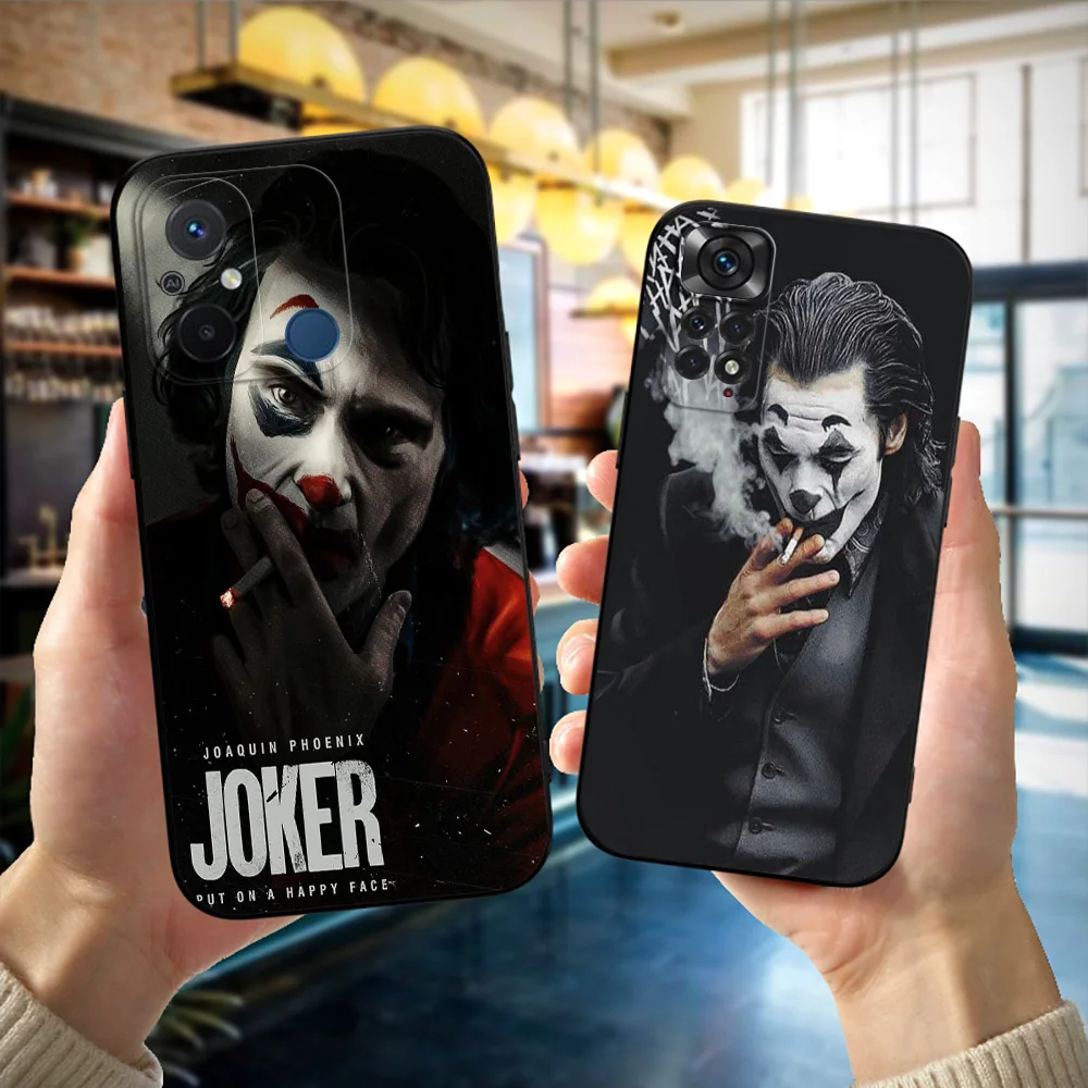 Black Tpu Case For Xiaomi Redmi Note 13 PRO PLUS 4G 5G Cover Clown JR