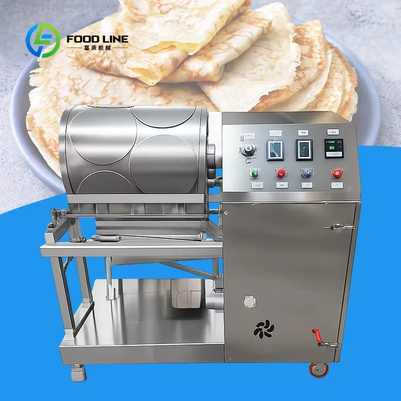 Automatic Spring Roll Wrapper Skin Dough Pastry Sheet Paste Machinery Samosa Sheet Maker Machine