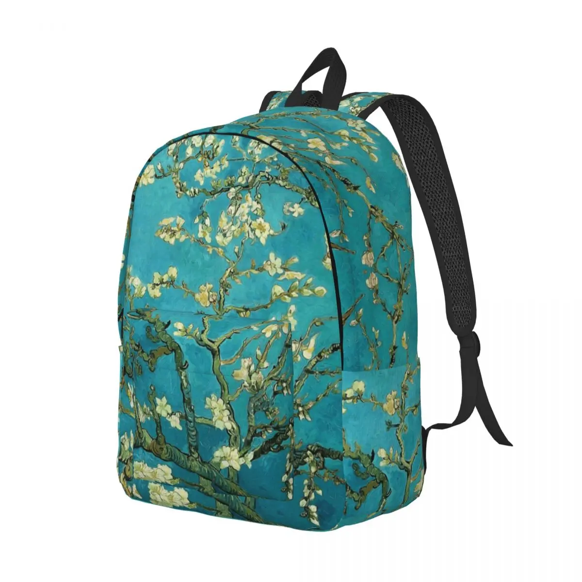 ヴィンセントヴァンゴッホ咲くアーモンドの木バックパック学生男の子女の子ブックバッグキッズスクールバッグコンピュータショルダーバッグ男性女性