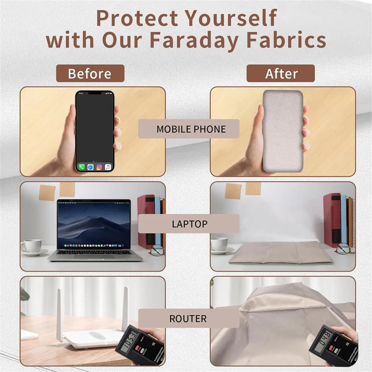 618 Mega Sale Faraday Fabric,Faraday Fabric EMP Proof Military Grade,Faraday Cloth Can Block Cellular Signals,WiFi, Bluetooth