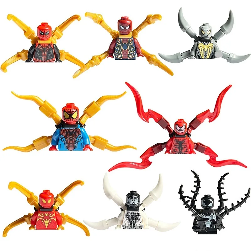 Мульти Marvel Spider в сборе, мобильная кукла в сборе, игрушка, мини-фигурка, экшн-кукла, строительный блок, модель, детский подарок на день рождения