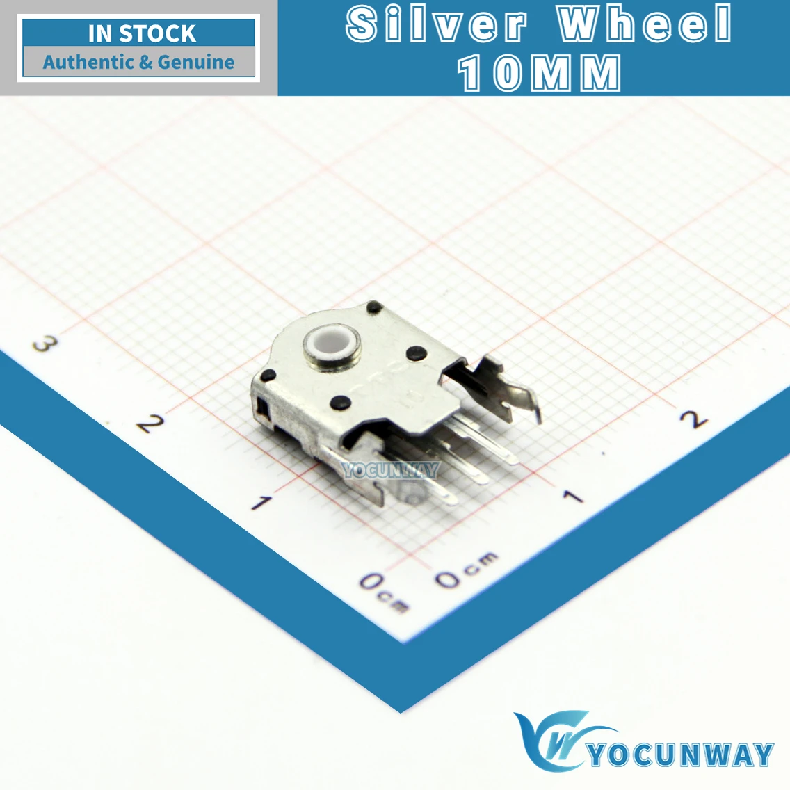 5Pcs-100PCS New Original TTC 8 9 10 11 14mm Rotary Mouse Scroll Silver Wheel Encoder 24 Million Force Core Repair Wholesale