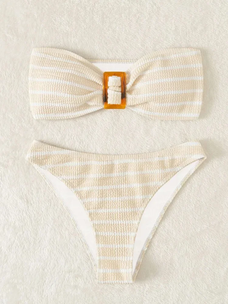 Maillot de bain deux pièces pour femmes, bikini sexy, couleur unie, string, ensemble deux pièces, pour la plage, nouvelle collection 2023