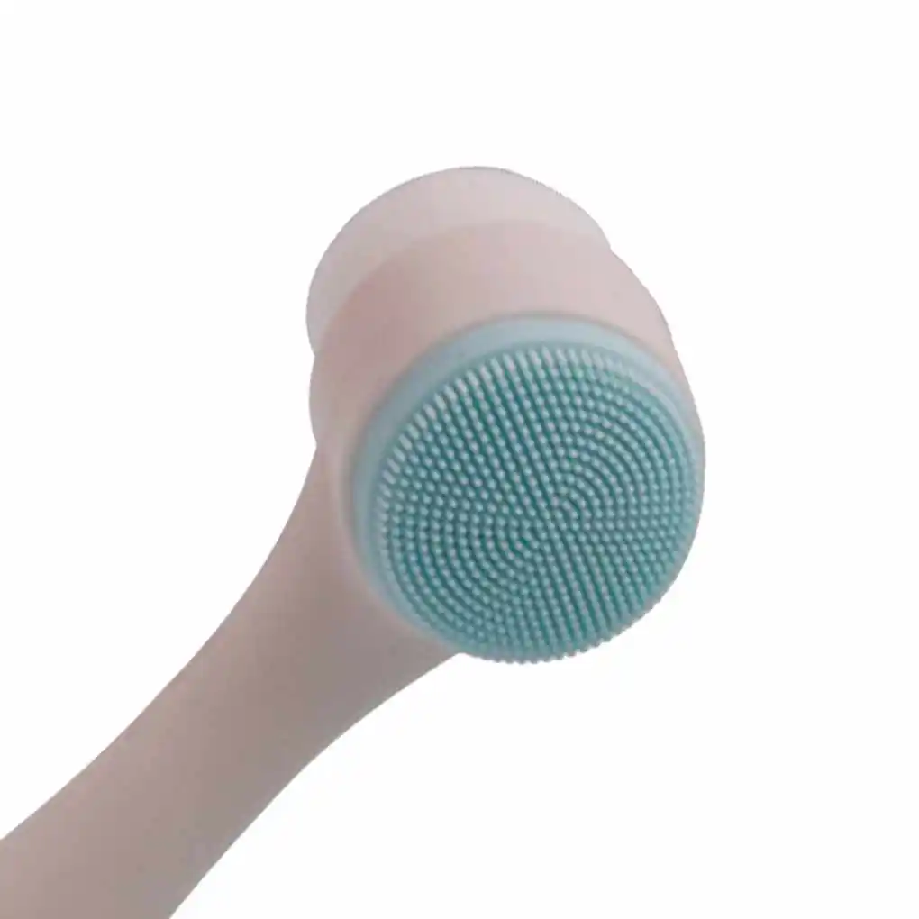 Double Side Silicone Facial Cleanser 3D Face Cleaning Washing Vibration Massage Brush Exfoliator Blackhead Acne Remover