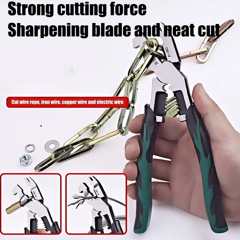

Wire Stripper Multifunctional Elbow Wire Stripping Pliers Multipurpose Hand Tools Elbow Metal Cable Clippers For Shearing