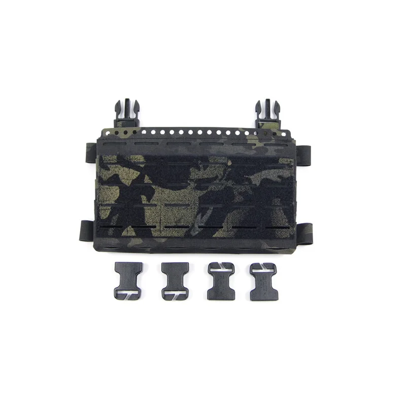 

Tactical Raiders MK5 Chest Rig Plate Carrier Chassis Panel Pouch NIR Compliant Black Camo MCBK TR033