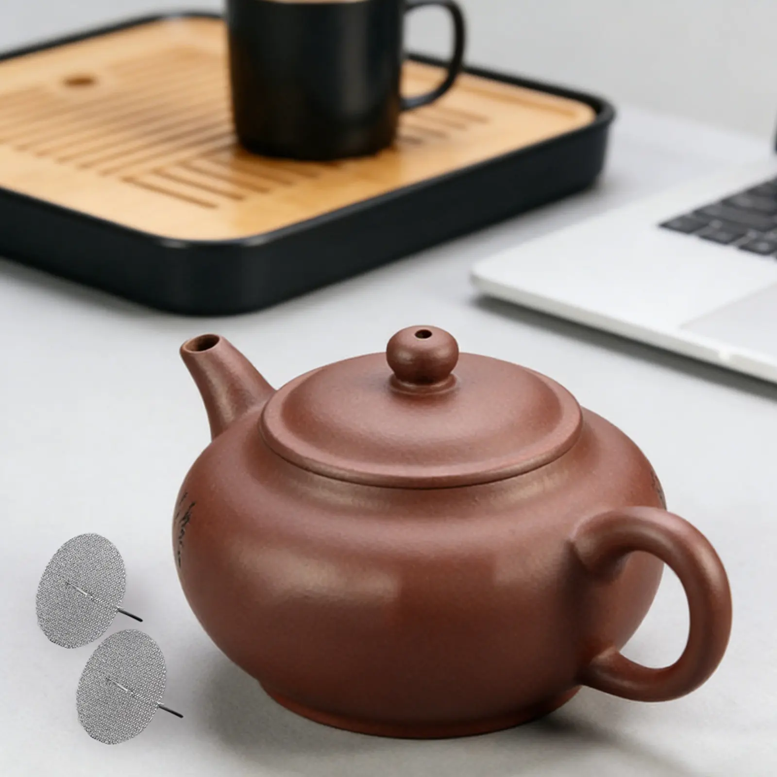 3Pcs Stainless Steel Tea Filter Strainer Teapot Infuser Replacement Mesh Insert Diffuser Reusable Tool