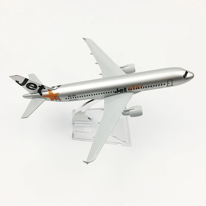 16CM Jetstar Airways Airbus A320 Airlines Airplane Model Aircraft Diecast Metal Plane Model Gift Collectible