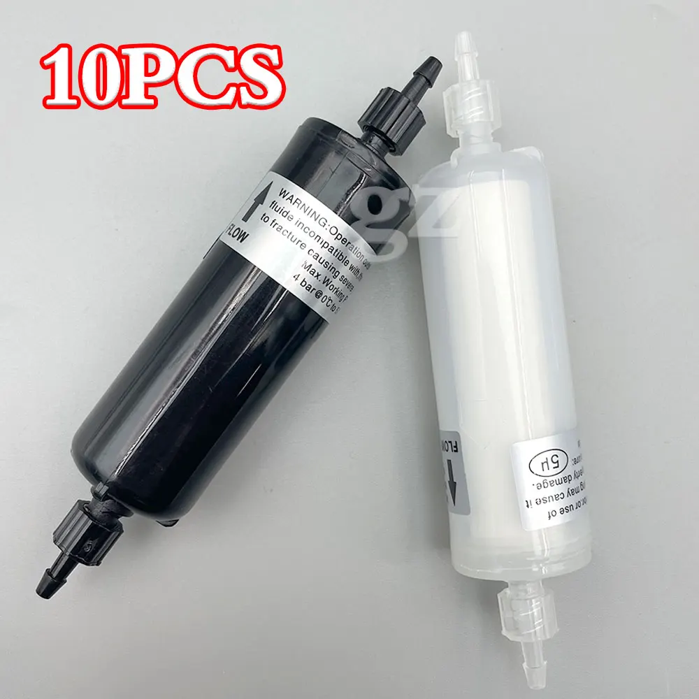 10 Pcs UV / Eco Solvent 5u Long Ink Filter for DTF DTG Flora Gongzheng Infiniti UV Flatbed Inkjet Printer