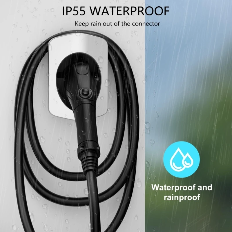 

0XXD EV Plugs Storage Base Keep Connector Clean Safe Electric Car Chargers Wall Mount