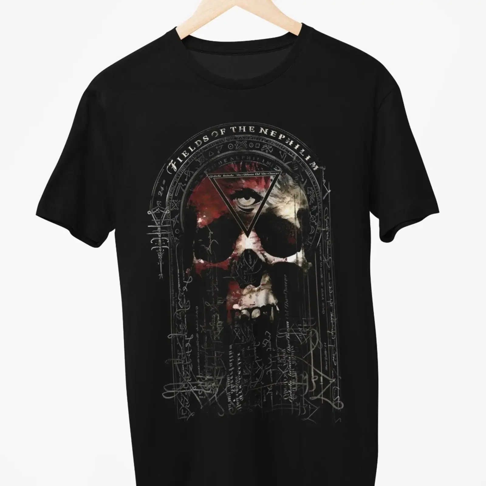 Fields of the Nephilim T Shirt vintage Washed Breathable Soft designer clothes homme Casual Versatile Stretched
