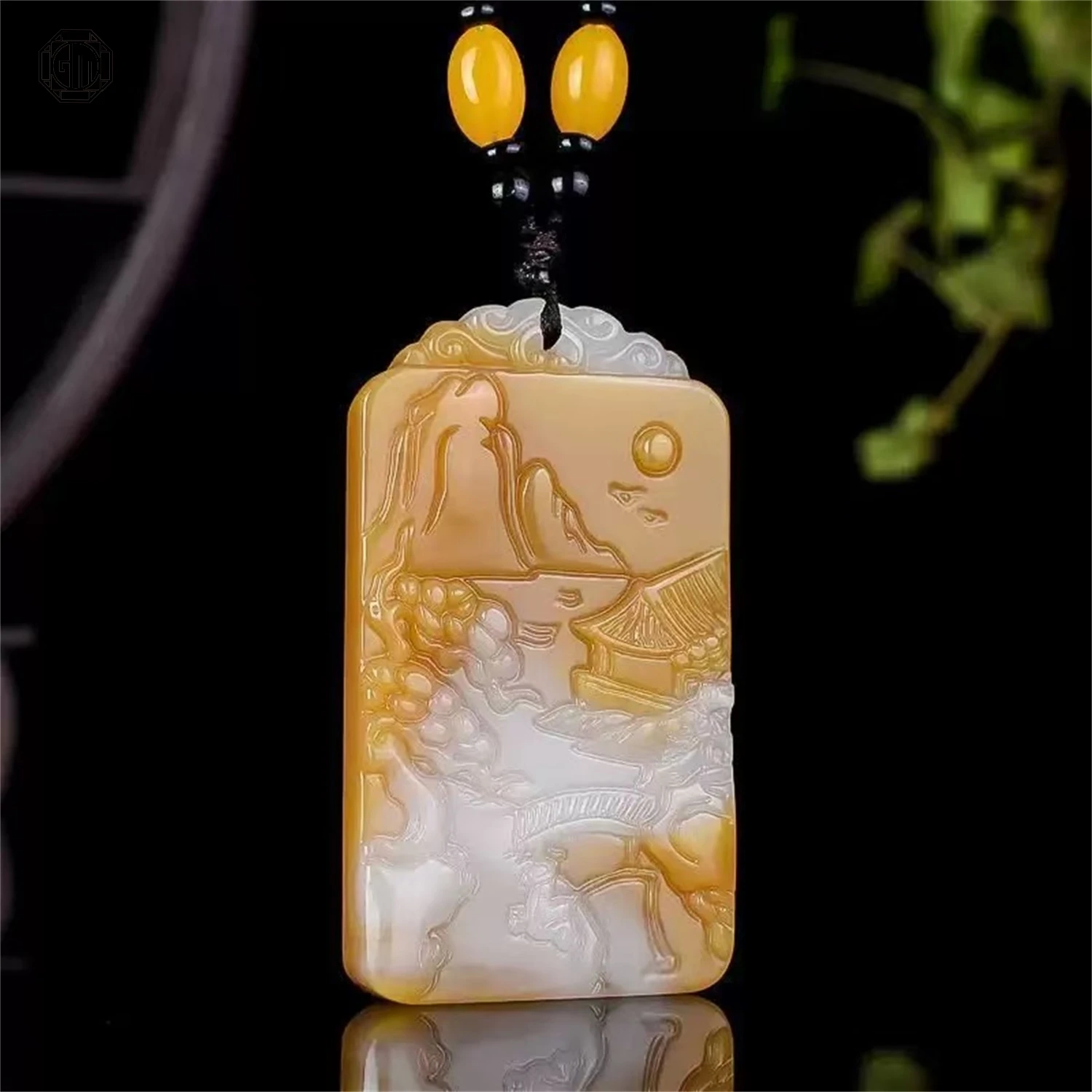 

Натуральный многоцветный нефритовый кулон-плакетка «Пейзаж мира» из Хэтяня, унисекс, для мужчин и женщин, изысканное украшение, подарок