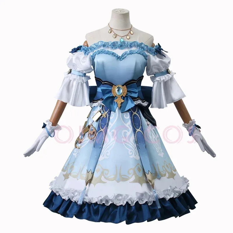 Костюм для косплея Bear's Den Nilou Genshin Impact, карнавальная форма, парик, аниме, костюмы на Хэллоуин, женские игры, новинка 2025