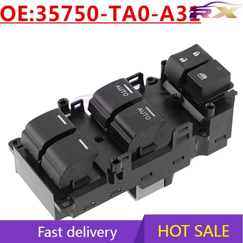NEW:35750-TA0-A31 Power Window Master Control Switch For Honda Eight Generation Accord