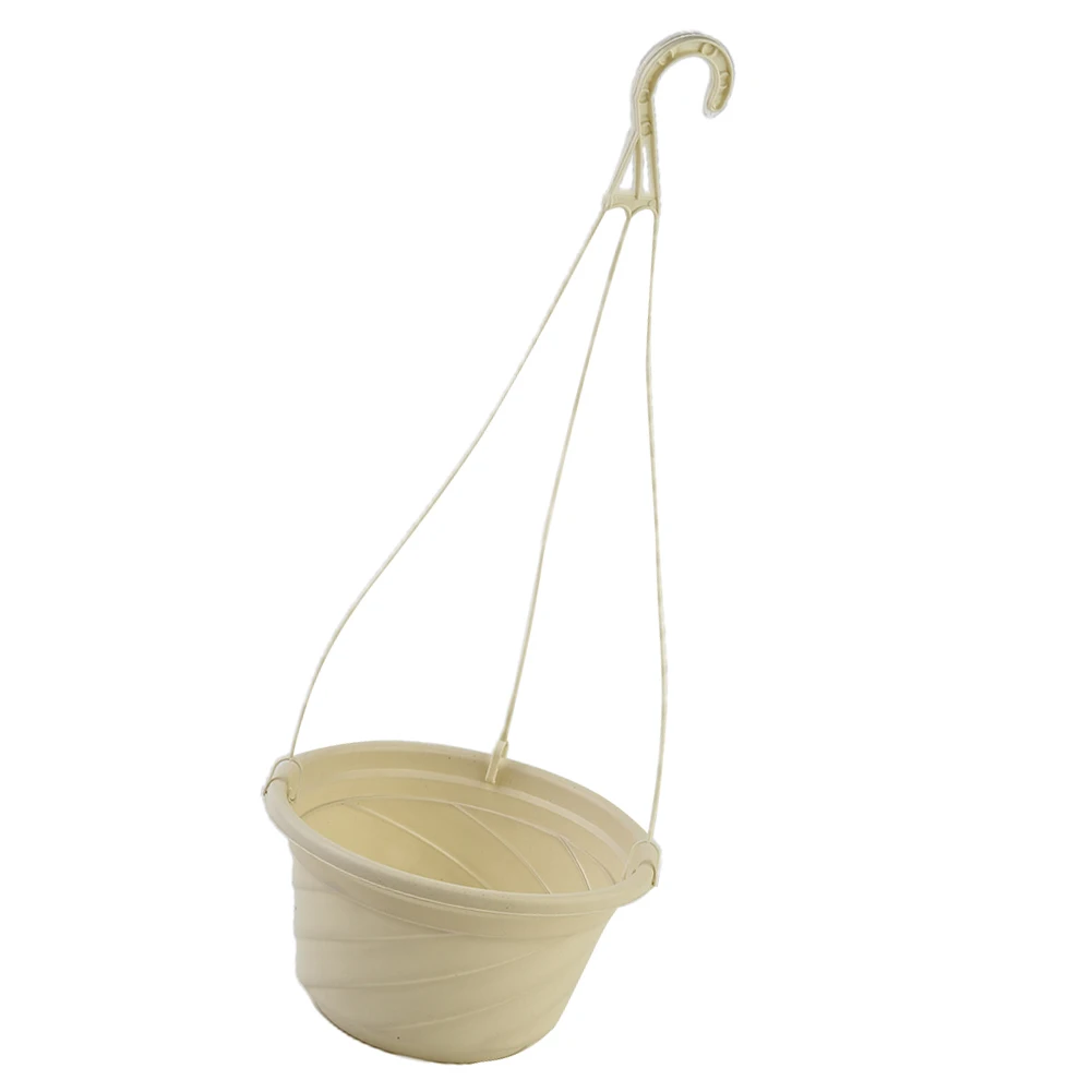 Hook-Type Dill Resin Flower Pot Green Radish Hanging Plant Pot White With Hook Plastic Balcony Family Gardening