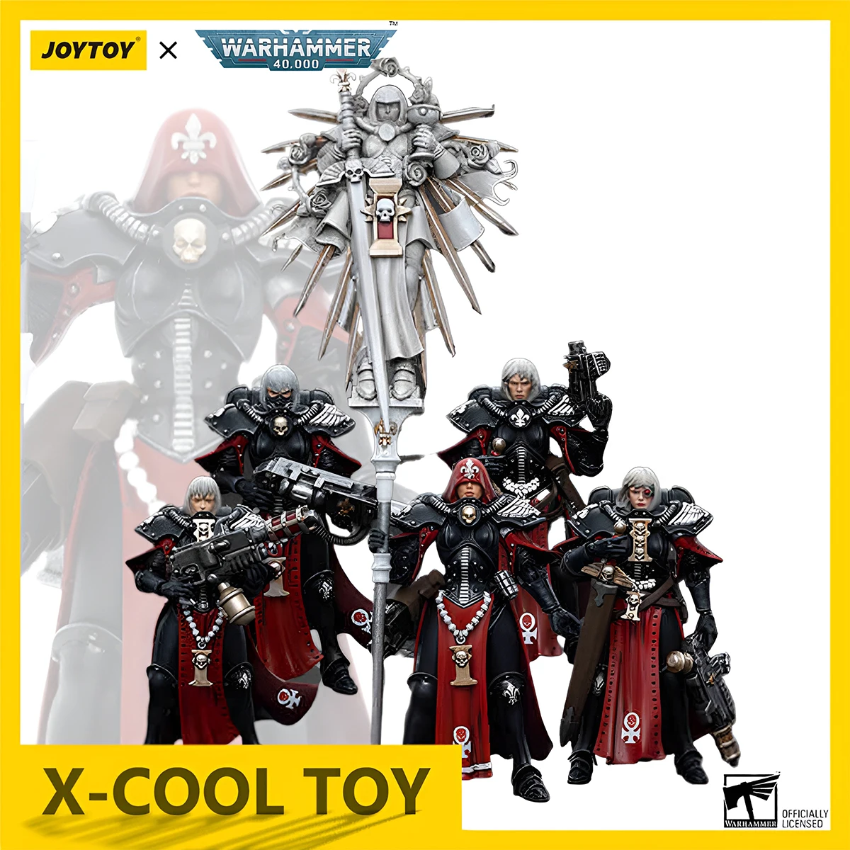 

JOYTOY Warhammer 40K Adepta Sororitas Action Figure 1/18 Battle Sister Anime Figure Imagifier Joint Movable Figurine Model Toys