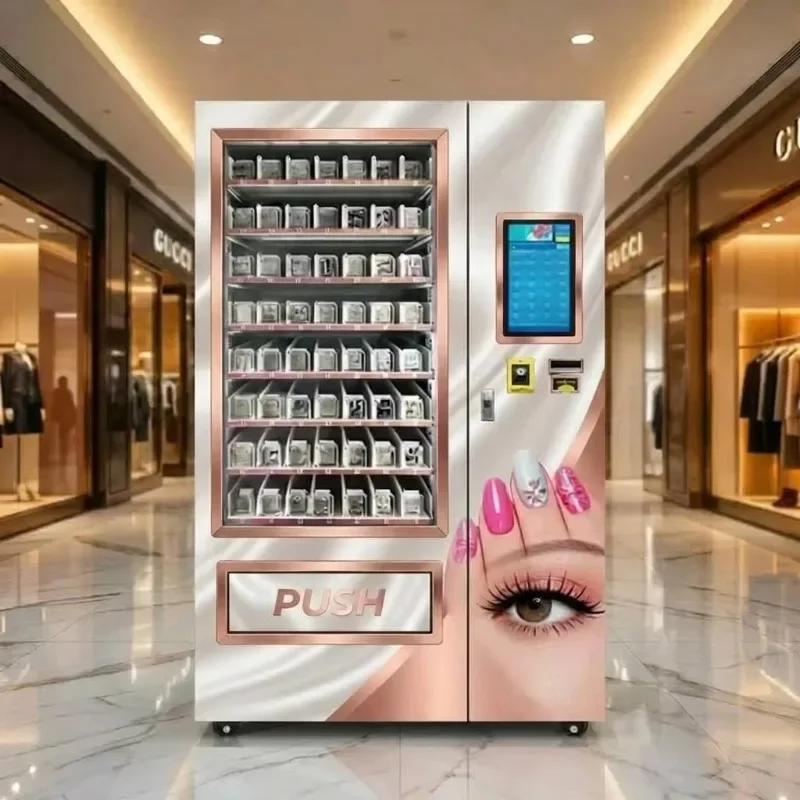 FL All‑in‑one Cosmetic Vending Machine Touch Screen False Lashes Nail Beauty Automatic Vending Machine For Supermarket
