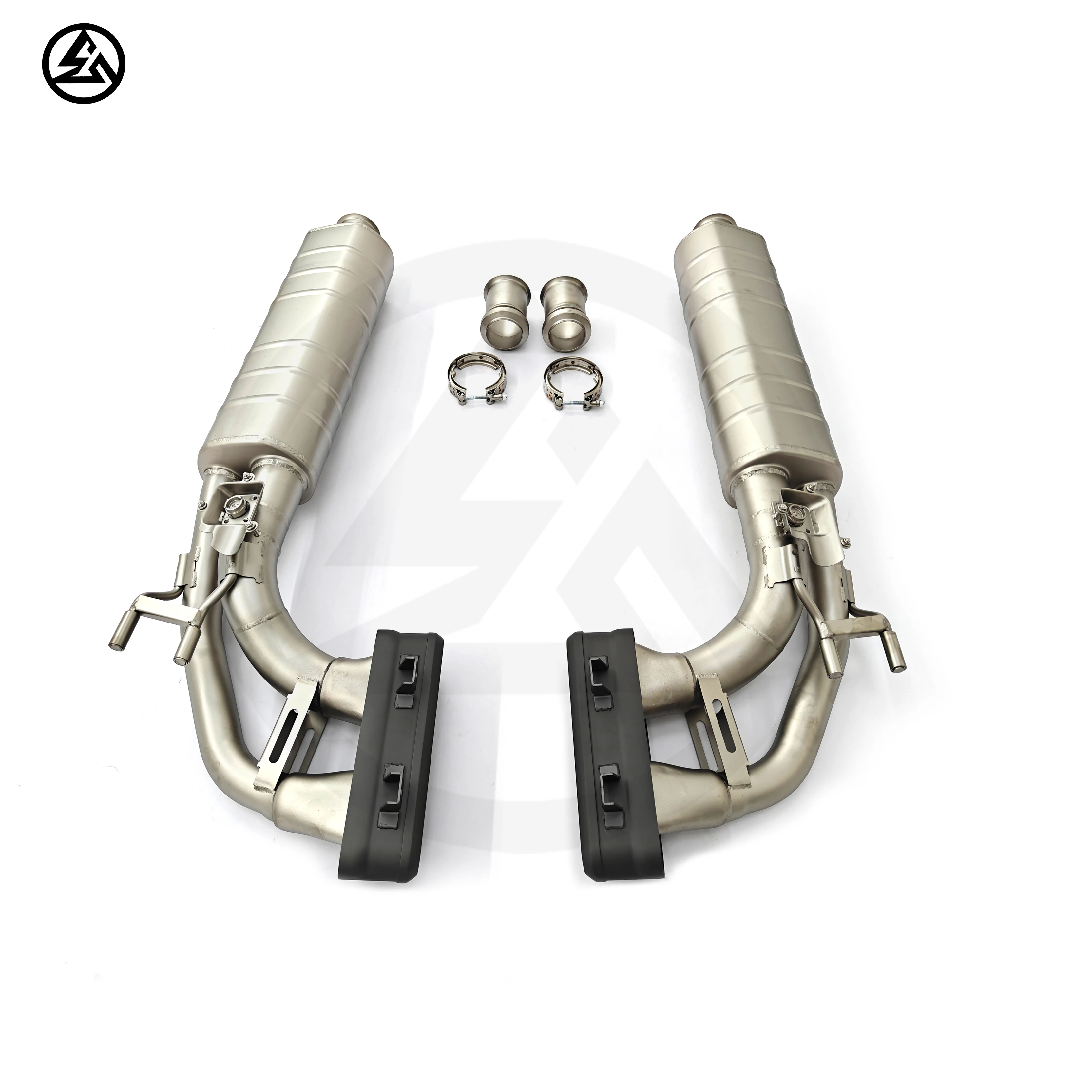 CSZ Stainless Steel Muffler Exhaust For Mercedes-Benz G63 G500 W463 W464 4.0T AK Style Tips Match OEM Valve Design