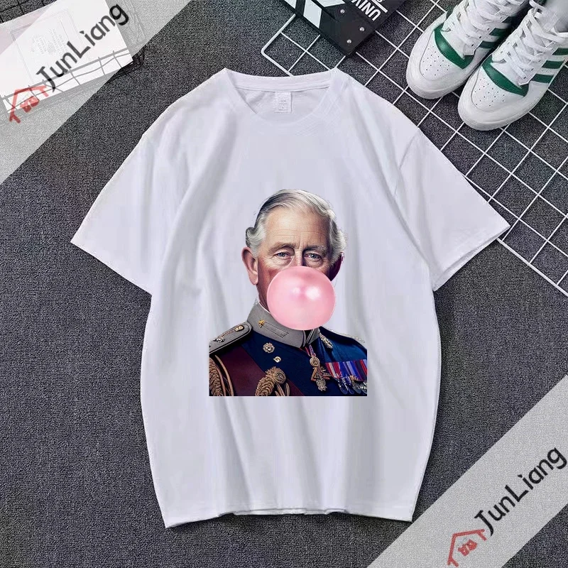 King Charles III Coronation 6 May 2023 Celebration T-shirt New arrivals Men's and Women's shirts Creative summer street tops