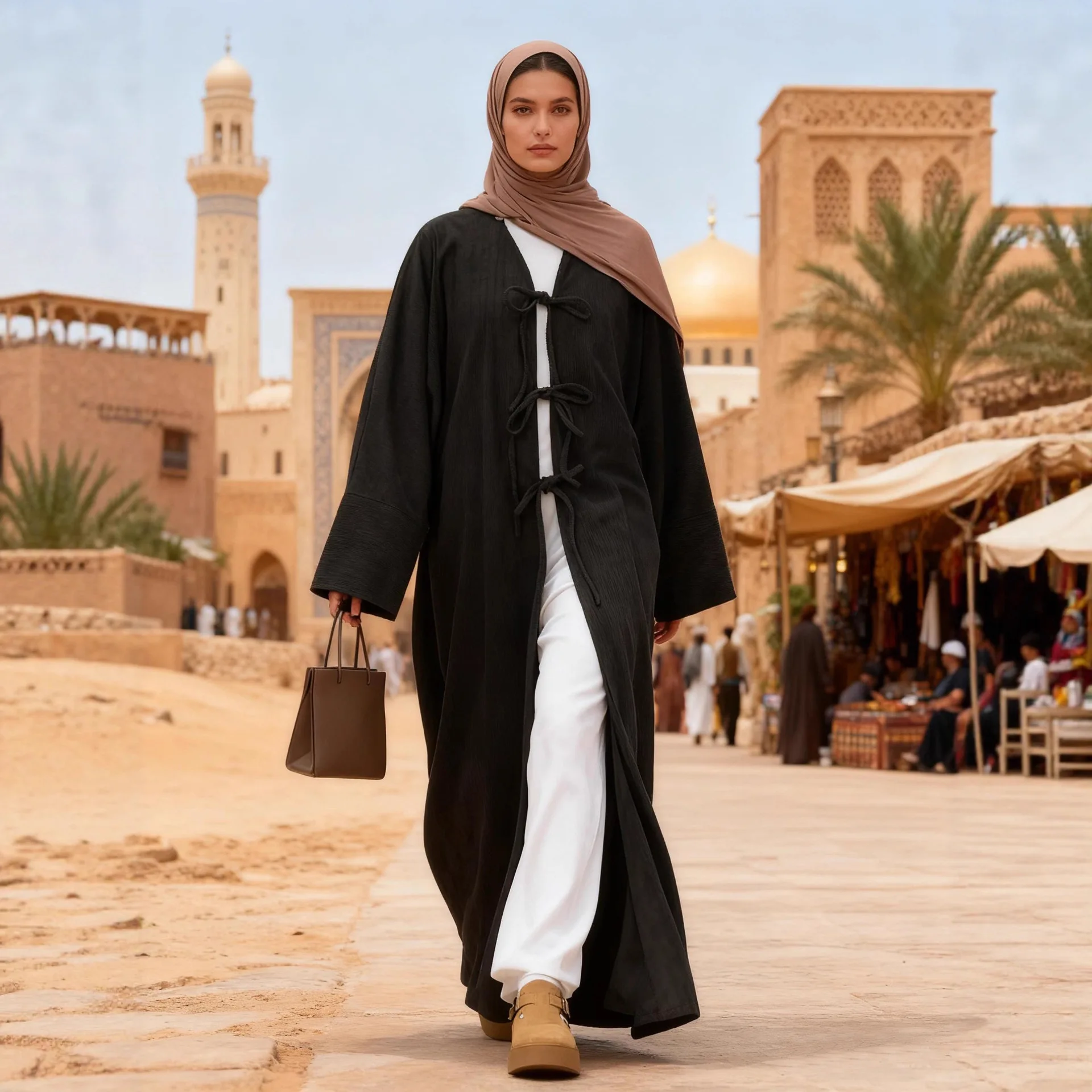 

Женские платья для Ид: Абаи, вельветовые кардиганы, халаты, джалабии на шнуровке, мусульманские кафтаны для Рамадана, Марокко, Дубай. Осенне-зимние коллекции.