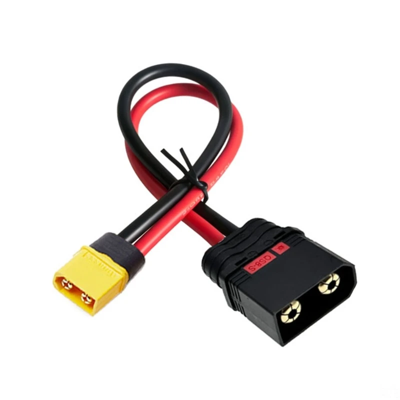 XT60 Male To QS8 Male Silicone Power Cord XT60H To QS8 Power Cable Compatibility With Remote Car And E Bike H8WD