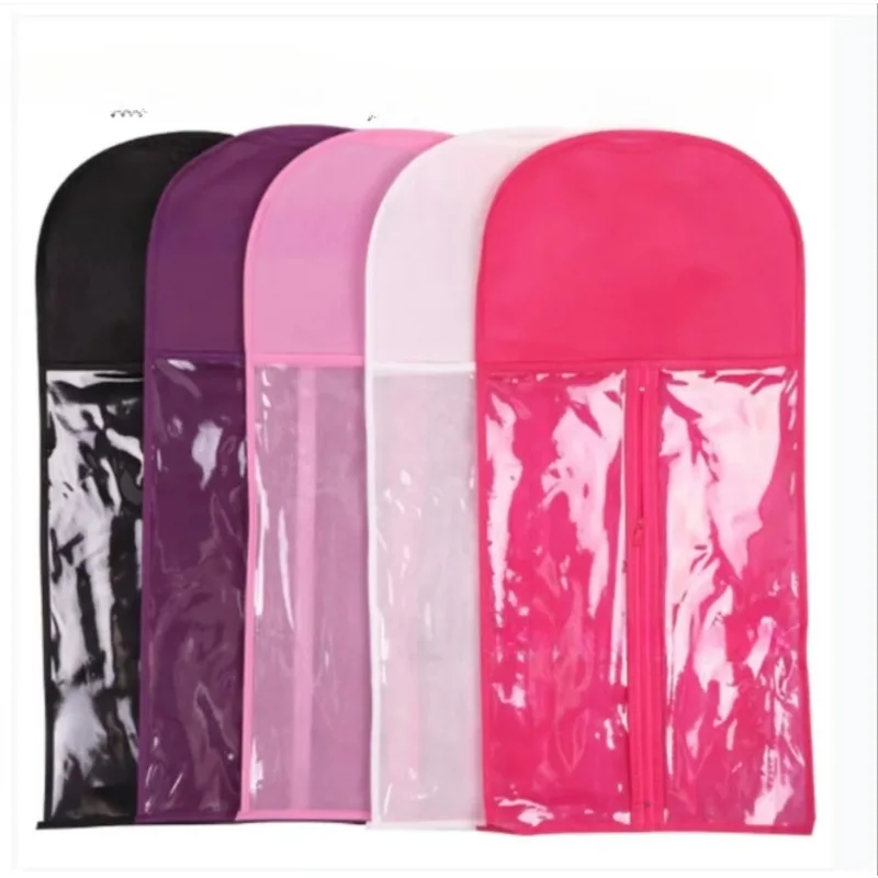 Wig Storage Bag Packaging Bag Dust Bag Portable Non-woven Bag with Hanger view 2